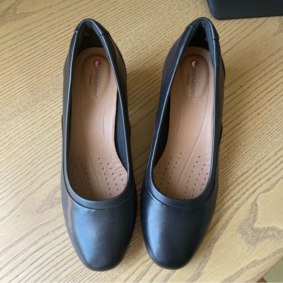 Black Clark’s Block Heel - Picture 4 of 5